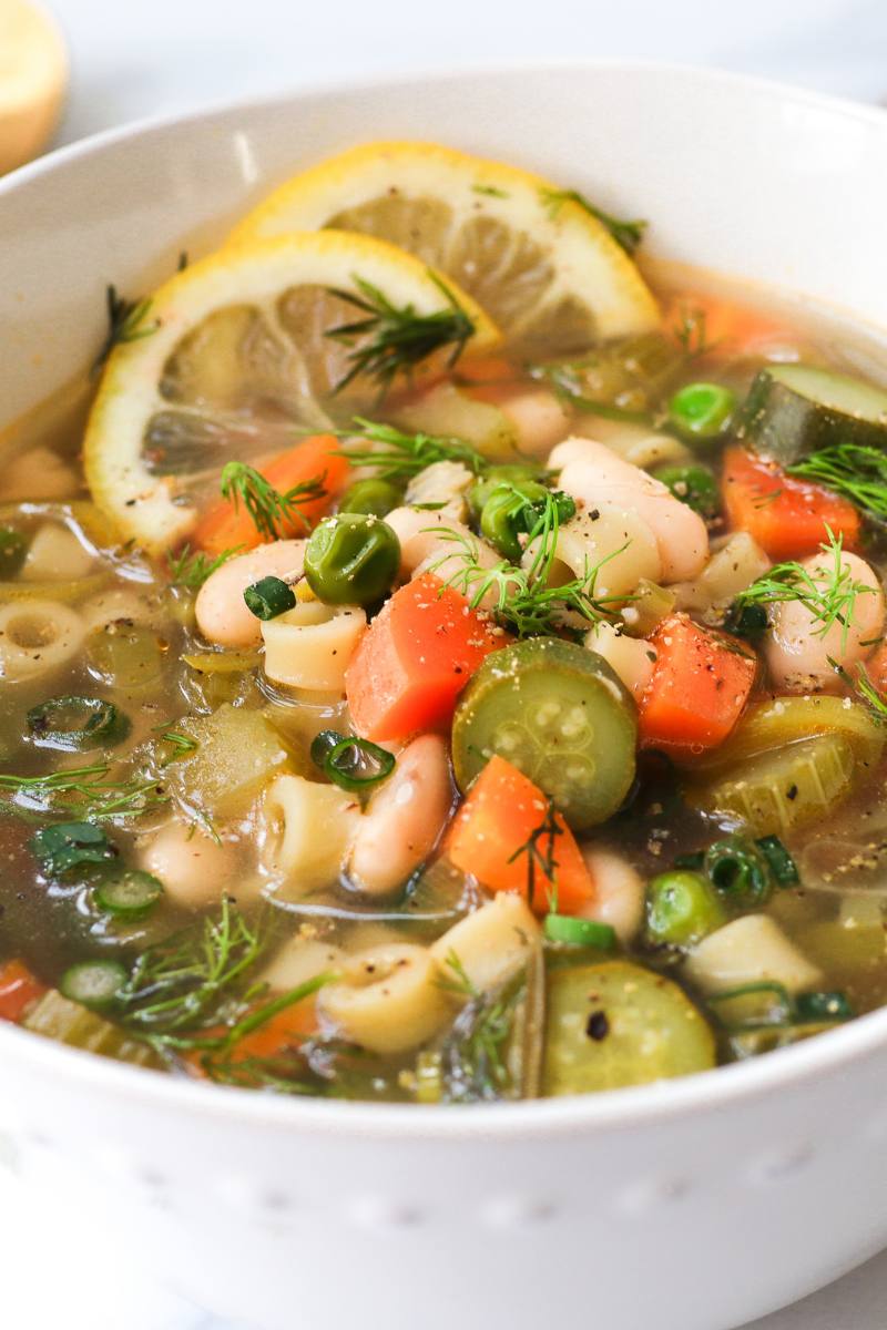 Spring Minestra Spring Minestrone Soup - Recipes - Sweet New Roots