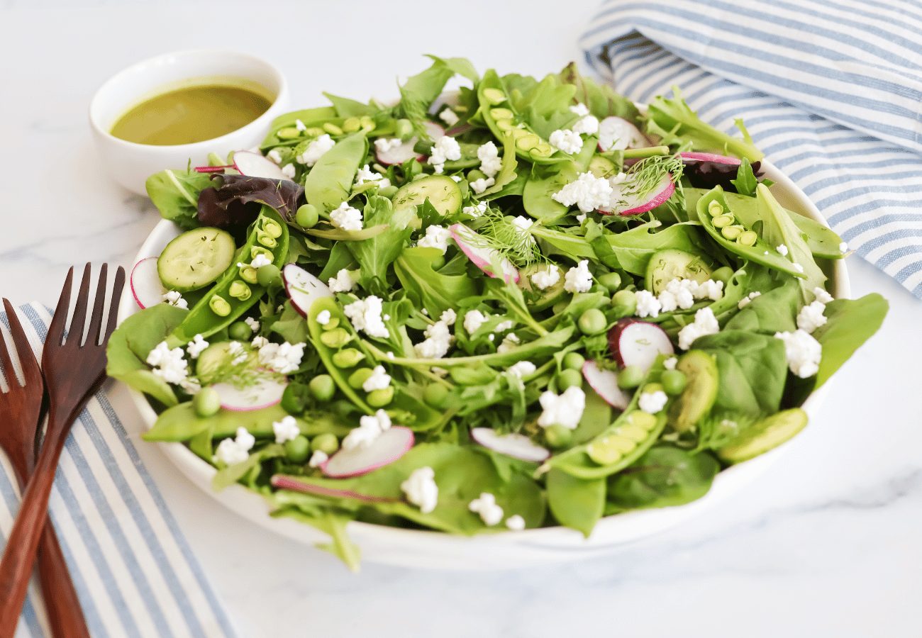 Spring Pea Salad with Lemon-Basil Vinaigrette